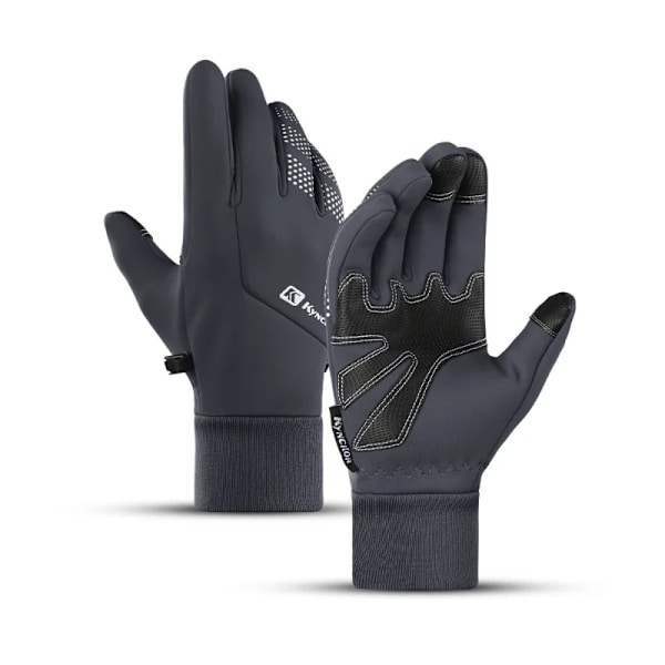 Vintervarma vattentäta handskar för män Kvinnor Thermal fleece Snow Ski Snowboardhandskar Cykling Cykel Cykel Utomhussporthandskar Black M