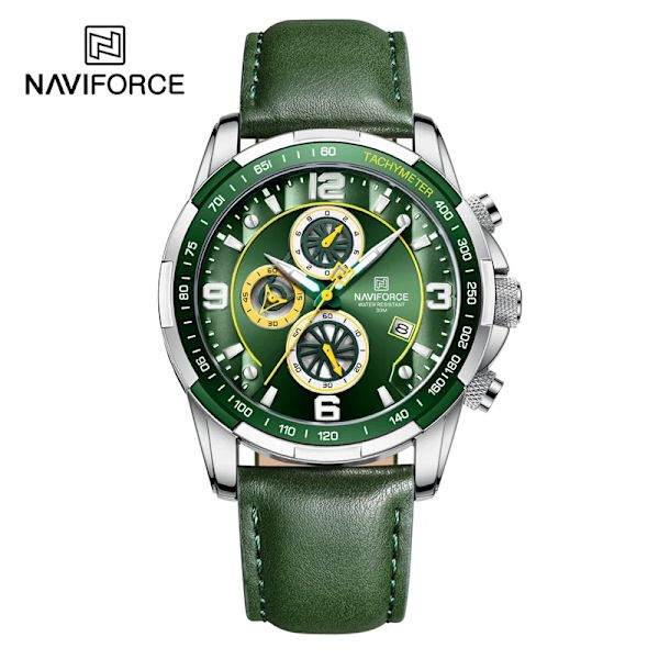 NAVIFORCE Luminous Hands Herrklockor Toppmärke Watch Vattentät Watch Herr Lyx Chronograph Quartz Herrklocka SGNGN