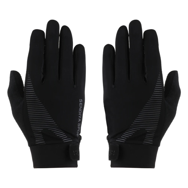 Män Cykling Varma handskar Pekskärmsvantar Utomhussport Solskyddshandskar Absorbera svett Unisex skidmotorcykelvantar black M