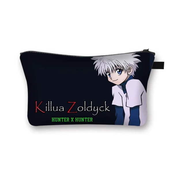 Anime HUNTERxHUNTER Cosmetic Case Hunter X Hunter Dam Sminkväskor HXH Killua Zoldyck Gon Freecss Chrollo Lucilfer Cosmetic Bag shzbhuntercw14