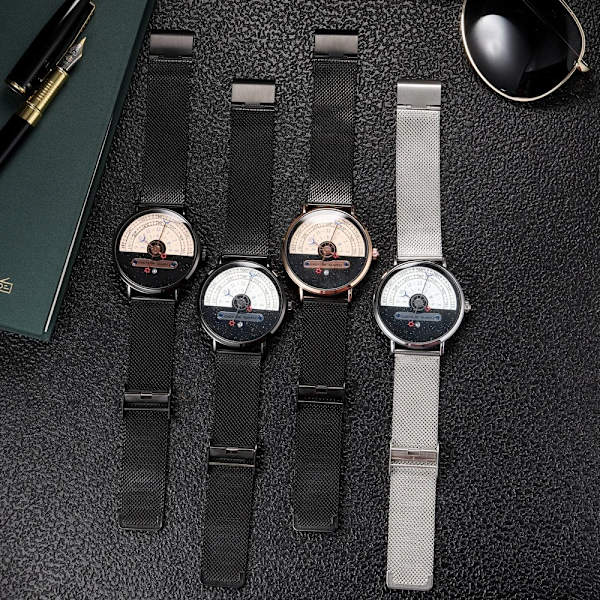 Sport Herrklockor Toppmärke Lyxaffär Militär Watch Läder Herr Vattentät Man Klocka relogio masculino Black