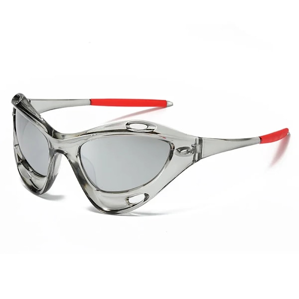 Helbåge Steampunk Sportsolglasögon för män 2023 Lyxmärke Gothic Punk Lyx Punk Solglasögon Skärmar Herr Lentes De Sol Y2k Yellow Other