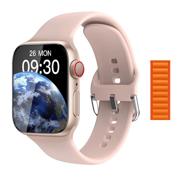 NY Smart Watch Series 8 HD-skärm Sport Puls Blodtryck Fitness Tracker Bluetooth Call Herr Dam Smartwatch för Apple gold and CheNL