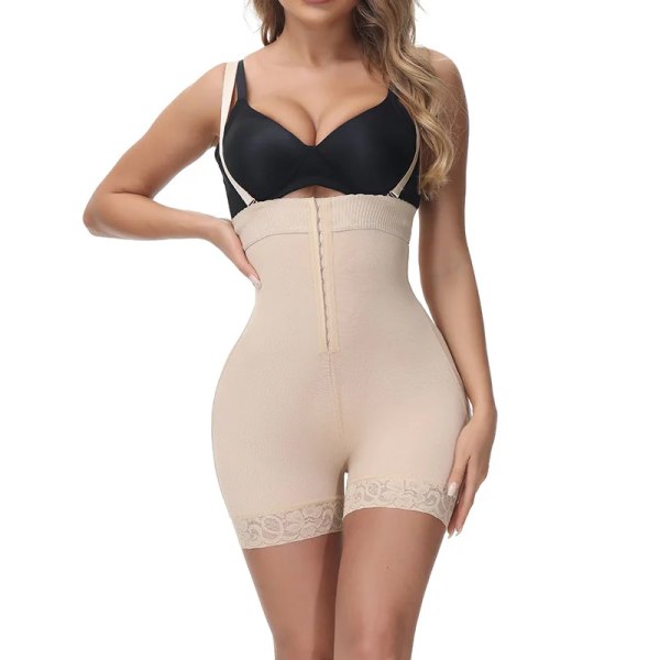 Body Binder Shaper Kvinna Bantning Slida Platt Mage Mage Kontroll Rumpa Lyfter Rumpa Höft Skims Body Helkropp Shapewear Skin L