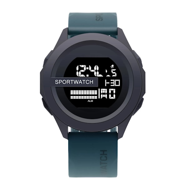 Ny Watch Watch Vattentät Lysande LED Digital Student Elektronisk Armbandsur relojes para hombre Cyan-blue