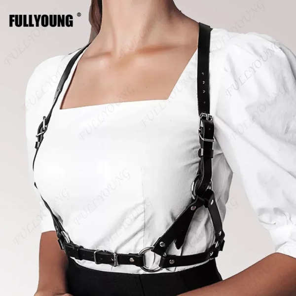 Kvinnor Sele Tillbehör Bondage Strumpeband Bälte Hög kvalitet Lyx läder hängslen Body Bondage BH Bur Underkläder Rem Bälte Style5 Adjustable