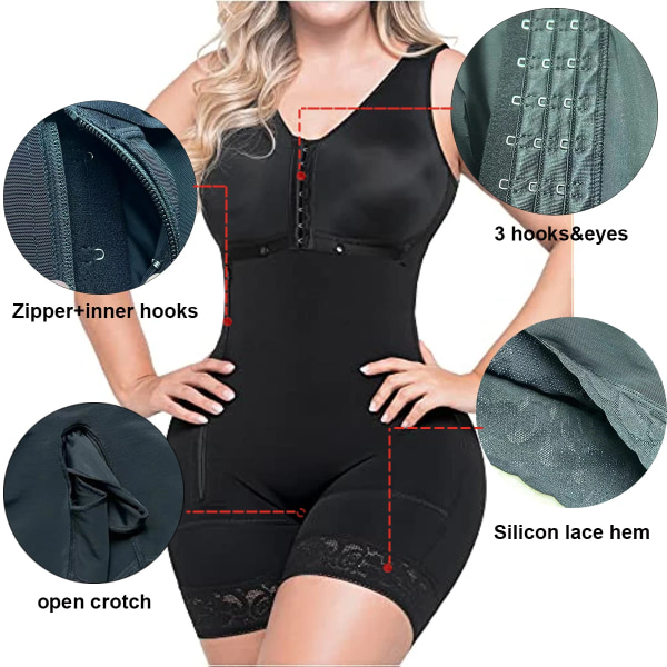 Postpartum Post-kirurgi gördlar för kvinnor Fajas Colombianas High Compression Waist trainer Bbl Shaper Platt mage Bantning Slida model2 black S