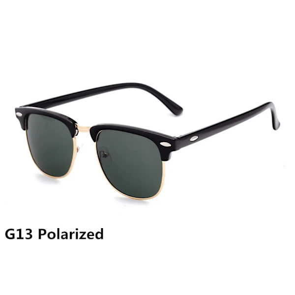 Klassiska polariserade solglasögon Män Kvinnor Retro märkesdesigner Högkvalitativ vintage Dammode Man Mode Spegel Solglasögon G13 Other