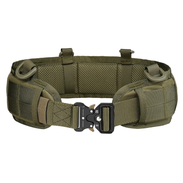 Militärt taktiskt justerbart bälte Utomhusarbete Män Molle Battle Belt Army Combat CS Airsoft Jakt Paintball Vadderade midjebälten green(.1261) 125cm(.1261)