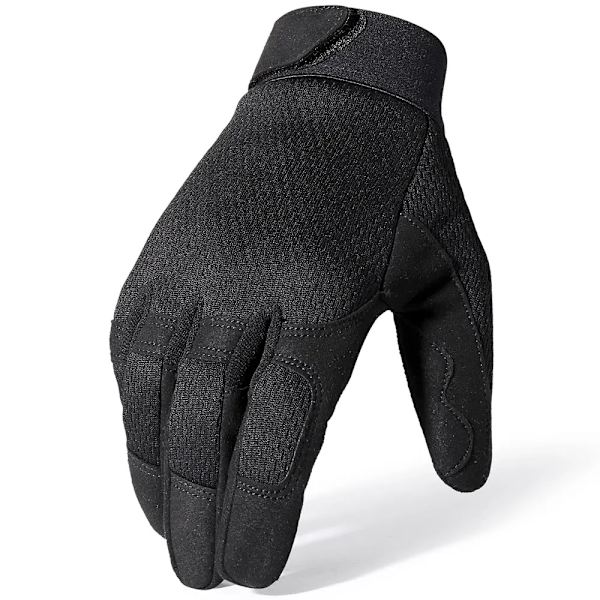 Kamouflage Taktisk Cykelhandske Militär Arméhandskar Sport Skidcykel Klättring Skytte Jakt Ridning Helfingervante Män A9 Black L