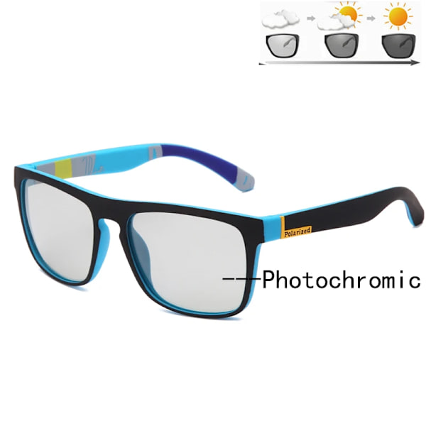 Nya polariserade fotokromatiska solglasögon Märkesdesign Män Körning Byt färg Solglasögon Night Vision Anti-reflex körglasögon black Photochromic