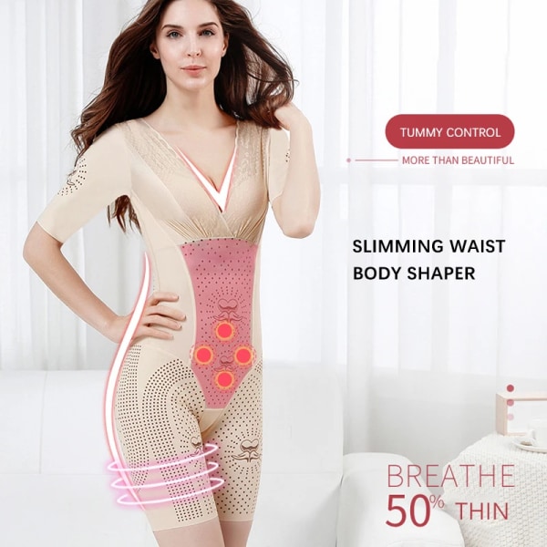 Kvinnor Sexig Body Mage Control Shapewear Viktminskning Body Push Up Shapers Underkläder Bantning Midjestöd Underkläder Black XL