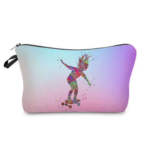 Sminkväska Mode Skollärare Gåva Rytmisk print Kosmetisk väska Originaldesign Kvinnlig Resetoalettartiklar Organizer hz6607 Cosmetic Bag