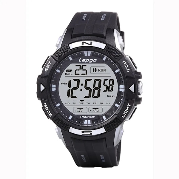 Original Vattentät Digital Dyk Klockor Män Elektronisk Handklocka Pojke Watch Feelnever Utomhus Sport Armbandsur Man Silver
