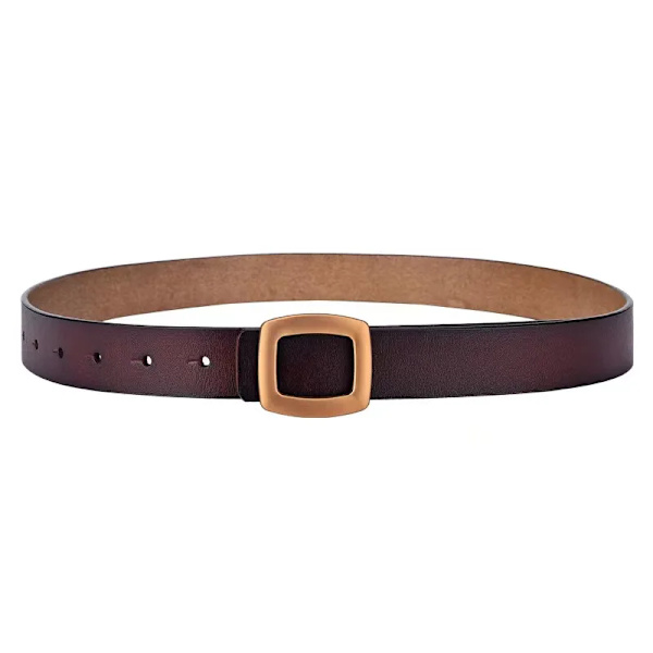 2021 nya bälten för kvinnor äkta läder lyxiga designerjeansbälte Dam midjeband Mode fyrkantigt metall spänne bälte dam svart brown 110cm