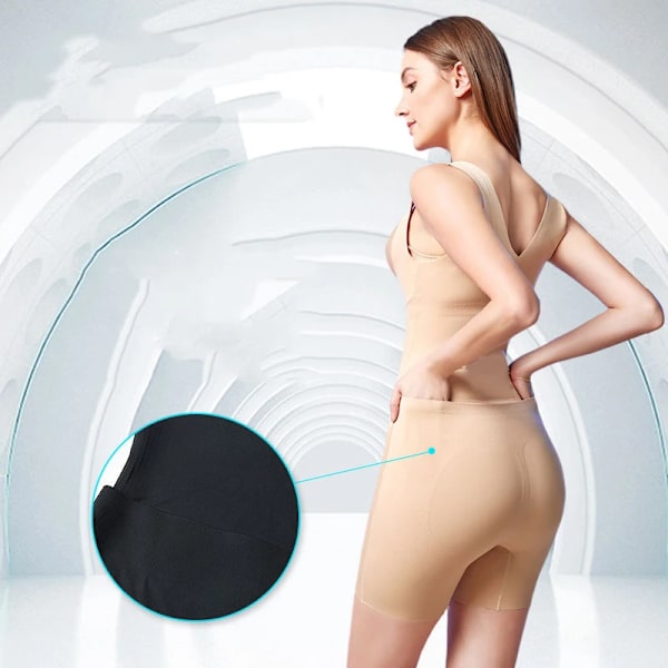 Kvinnor Waist trainer Kvinnlig Bantning Kroppsformare Butt Lifter Underkläder Shapewear Bröstförstärkande Korrigerande Underkläder Korsett black M