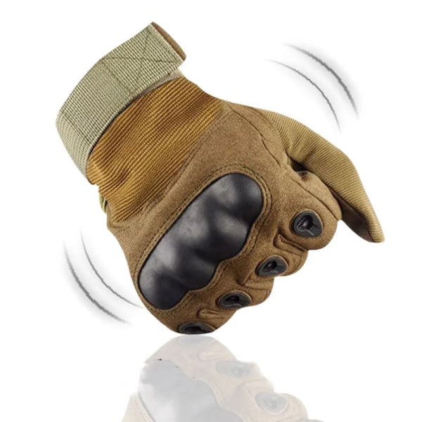 Superfiber läderskal Hårt skal Taktiska handskar Ridskydd för män Anti Cutting Fitness Army Military Handskar green gloves XL