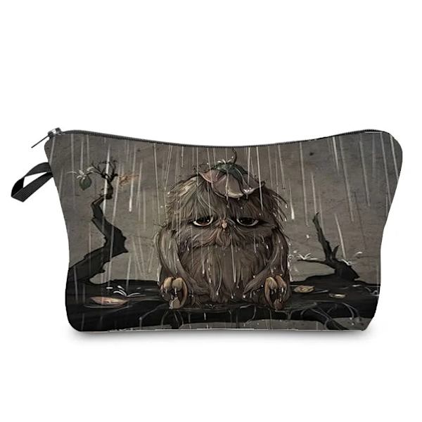 Damer Casual Dam kosmetikaväska Sminkväskor Tecknat Print Bärbar Skollärare Present Eco Återanvändbar toalettväska Resor hz7173 Makeup Bag