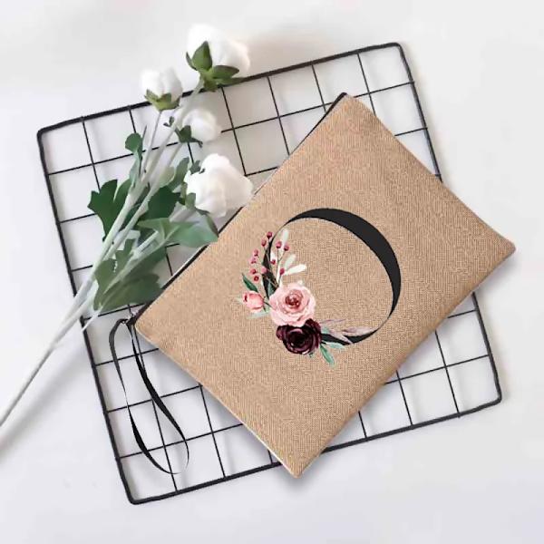 Sminkväska för kvinnor Mode Print Kosmetiska väskor Organizer Tvätta toalettartiklar Påse Dam Clutch Student Pennväska 4blackb O