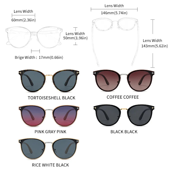 GCV Polarized Lady Solglasögon Cat Eye Mode Solglasögon Lyx Kvinna Kvinnligt Märke Ultralätt Båge Turism Fest Leisu HAWKSBILL BLACK Polarized