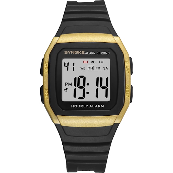 PANARS Sport utomhus Elektronisk watch Pu-rem Väckarklocka Stoppur Watch Vattentät multi militärklockor 2022 Sliver