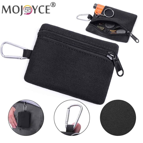 Tactical Bag Outdoor EDC Molle Pouch Plånbok Dragkedja Militär midja Fanny Pack Mobiltelefon Pouch Bälte Midjeväska EDC Gear Bag Black(.2267)