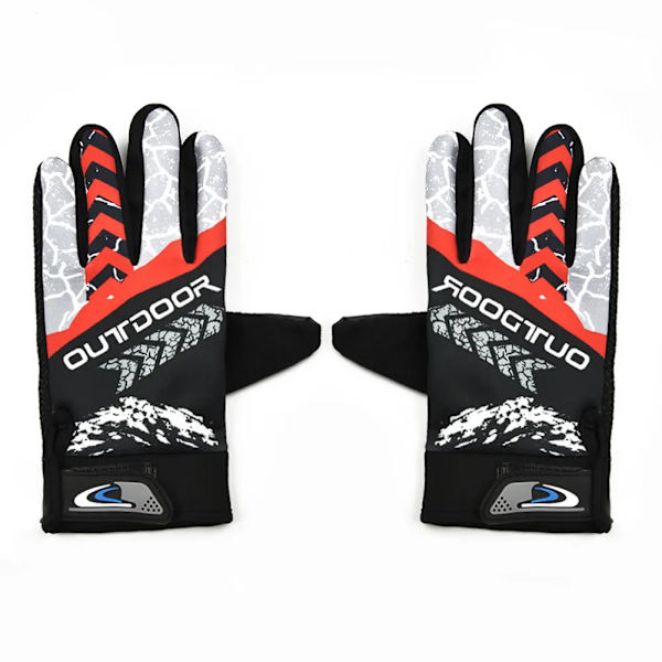 Unisex Thermal Warm Motorcykel Vinter Höst Cykelhandskar Racing Motocross Ridning Utomhushandskar MTB Bike Cykel Cykelhandskar Red M