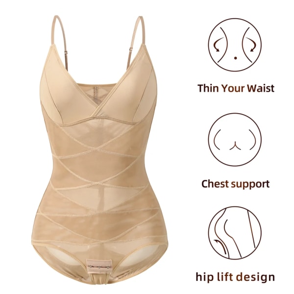 CXZD Body Shapewear Kvinnor Shapewear Magformare Höftlyftskorsett Lår Smalare Waist trainer Reduktiv Slimming Underkläder Skin S