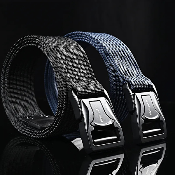 Herrbälte Army Style Stridsbälten Quick Release Militär Utomhusträning Jakt Vandring Casual Midjeband Nylon Taktiskt bälte ka qi se 125cm