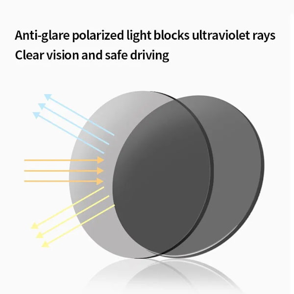 Körning Dag och natt Dubbelfunktionssolglasögon Utomhusfiske Män Polariserad Intelligent Ljuskänslig metall Missfärgade solglasögon Black