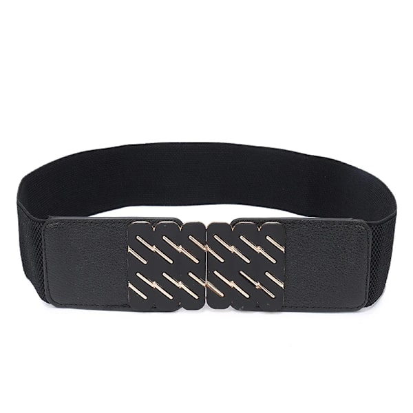 Foshion Elastiskt brett bälte för kvinnor Stretch Tjock midja Klänning Utsmyckning midjeband 6.5-kuan-jin-tiao 65cm(68cm to 100cm)