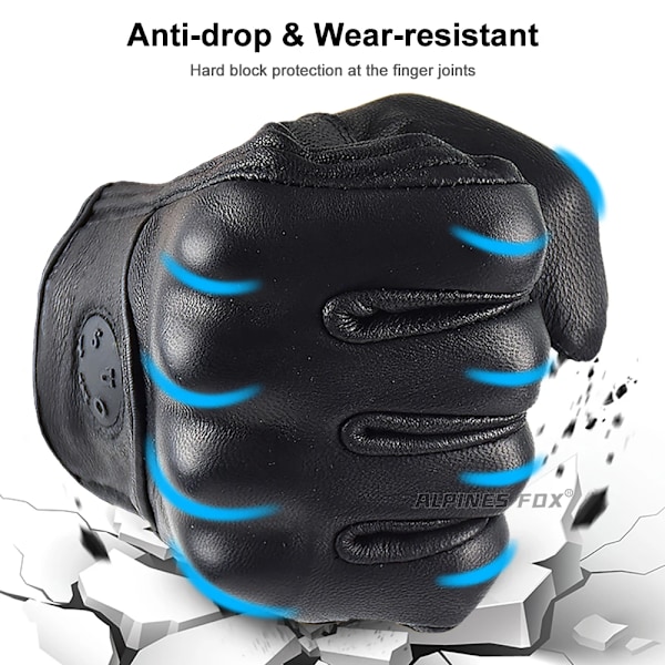 Suomy Sommar Brun Motorcykelhandskar Fingerlösa Getläder Moto Åkhandske Halv Finger Retro Herr Dam Motorcykel Halv Handske SU14 Black L