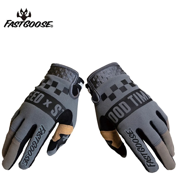 Nya Andningsbara Motorcykelhandskar Hel Finger Utomhuscyklar Racing Bil Motocross Handskar Unisex Mtb Mx Dh Handskar Cykling orange6 L