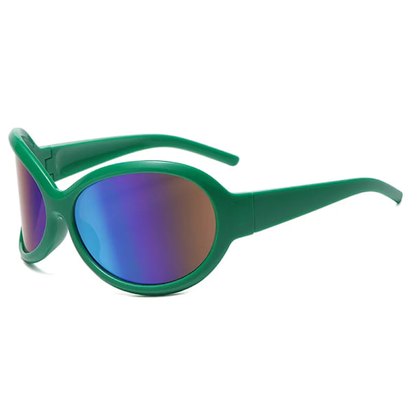 Y2k Oversized Punk Solglasögon Nya Damer Män Trender Goggle Solglasögon Dam Lyxmärke Designer Glasögon UV400 Shades Glasögon C1 As Shown