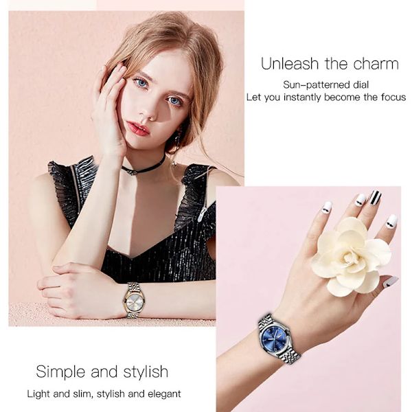 LIGE Damklockor Dam Top Märke Lyxklänning Vattentät Kvarts Watch Dam Rostfritt stål Datum Presentklocka reloj mujer Silver White