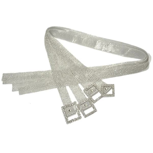 Kvinnor Kappklänning Turkos Concho Casual Party Justerbar längd Tillbehör Presentkedja Bälte Midja Elegant Mode Rostskyddad Silver