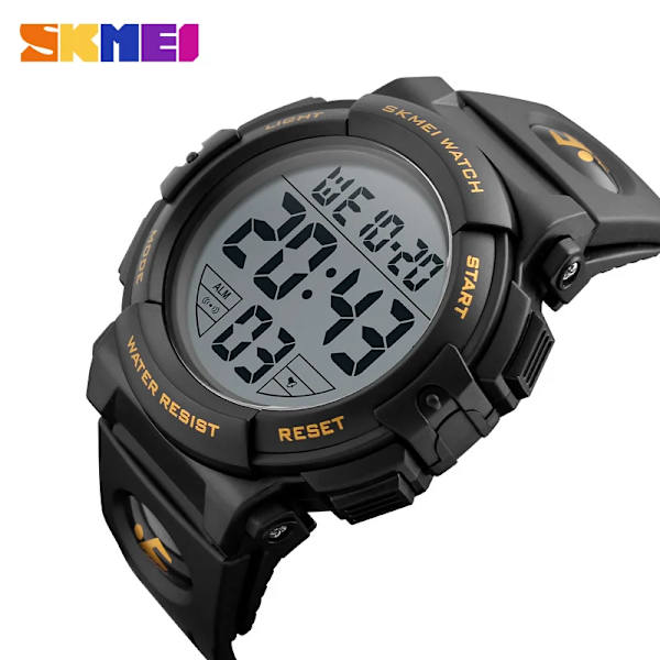SKMEI 1258 Herr multifunktionsklockor Military 5Bar Waterproof Digital Watch Relogio Masculino Fashion Outdoor Sport Watch gold