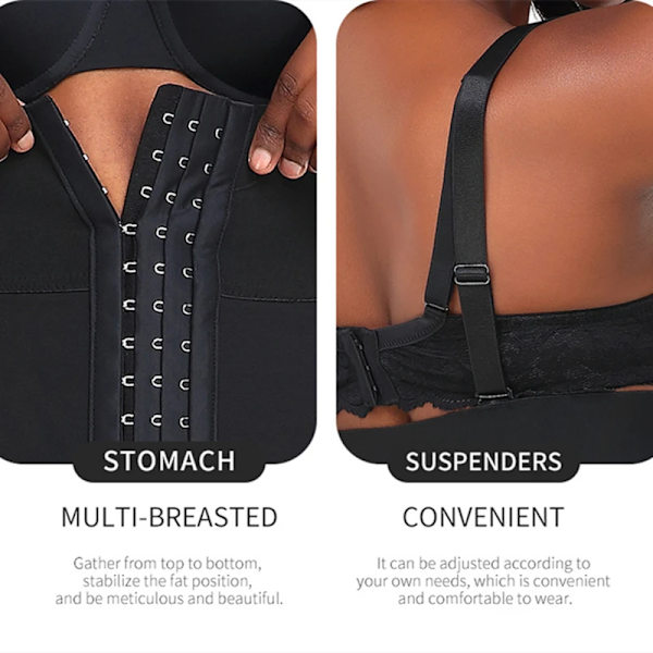Fajas Colombianas Waist Trainer Mage Bantning Platt mage Postpartum gördel Shapewear Push Up Butt Lifter Korsett black 4XL