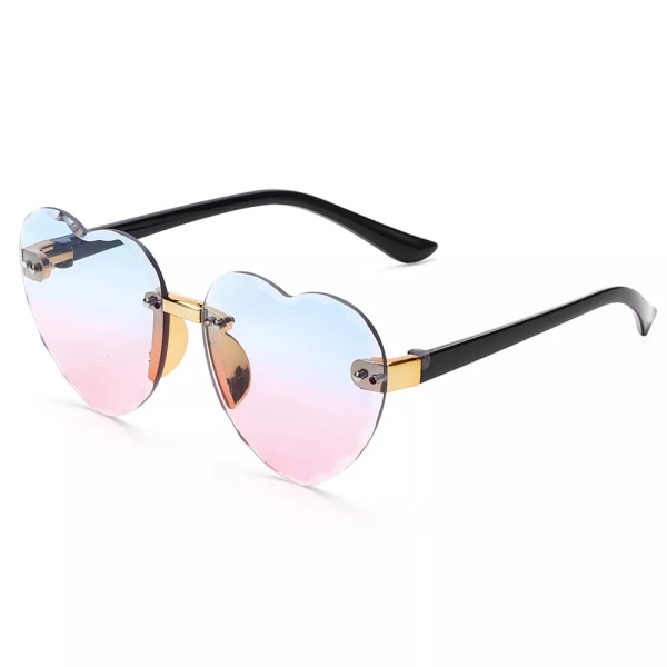 Nya hjärtlösa solglasögon Oceanlinser UV 400 skydd Söta barn/vuxna solglasögon utomhusresor glasögon för flickor pojkar Glasses Chain