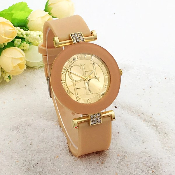 2023 Nytt lyxmärke Casual Quartz Klockor Dam Sport Watch Relogios Feminino Guld Dam Armbandsur Klocka Hot Red blue