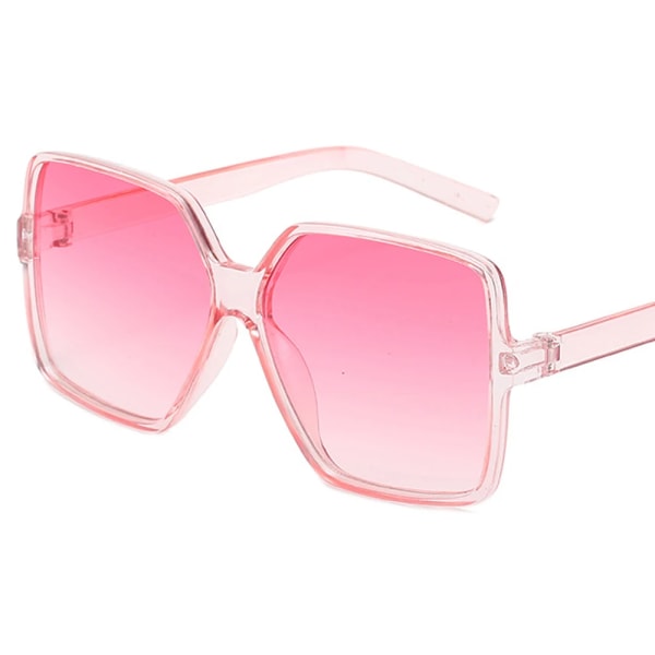 Svarta fyrkantiga överdimensionerade solglasögon Kvinnor Stor ram Färgglada solglasögon Kvinnliga Spegel Oculos Unisex Gradient Hip Hop nyanser C7 White As Picture