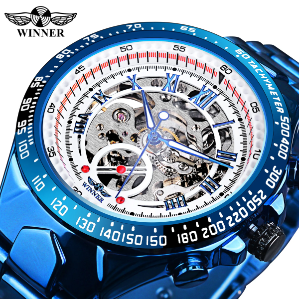 Vinnare Nytt nummer Sport Design Bezel Golden Watch Herrklockor Toppmärke Lyx Montre Homme Klocka Herr Automatisk Watch GMT886-11