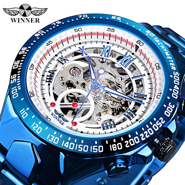 Vinnare Nytt nummer Sport Design Bezel Golden Watch Herrklockor Toppmärke Lyx Montre Homme Klocka Herr Automatisk Watch GMT886-11