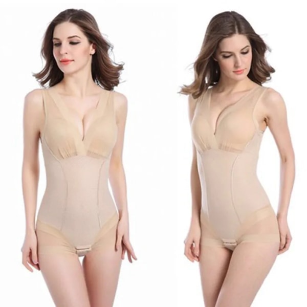 Body Shaper Kvinnor Sexiga Shapewear Body Femme Slimming Underkläder Rumplyftare Magslida Midja Mjuk Push Up Korsett Underkläder Skin 2 XL