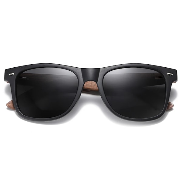GM Märke Valnöt Trä Polariserad Solglasögon Herr Fyrkantig Båge Solglasögon Dam Solglasögon Man Oculos de sol Masculino S7061h Red Square Box Black