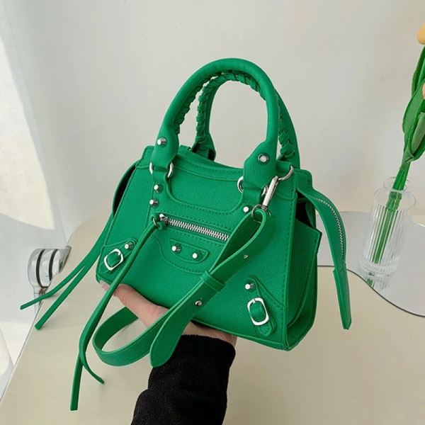 Lyxiga designerhandväskor Modemärke Kvällsaxelväskor för kvinnor Trend Kvinnlig shoppingväska Crossbody-handväska för kvinnor Dark green