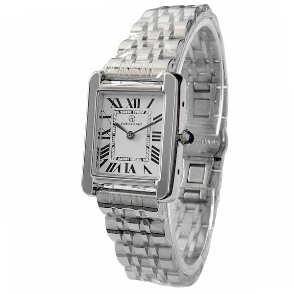 PABLO RAEZ Rektangel Kvinnor Modeklockor Elegant Lady Quartz Casual Armbandsur Ulzzang Lyxmärke Brun Läder Kvinnlig klocka Steel band