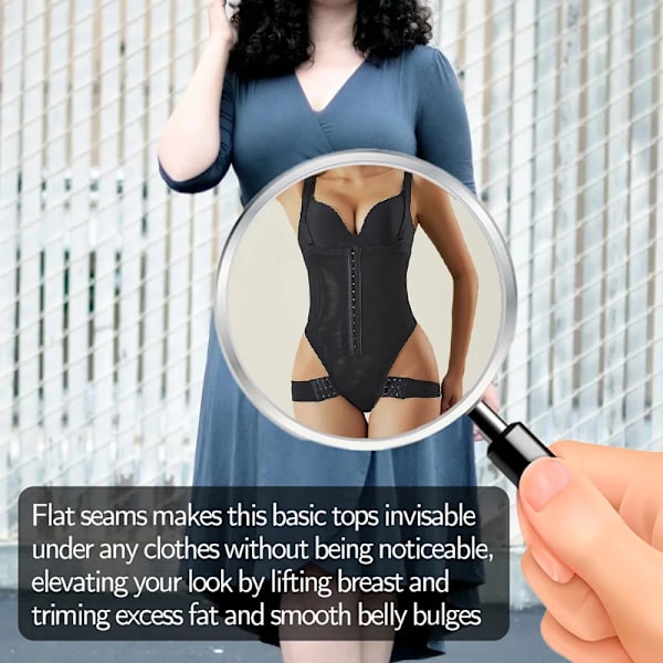 Kvinnors rumpa Lyftare Midja Cinchers Shapewear Manschett Magkontroll Trosor Lyft Höfterna Hög midja Body Shaper Trainer Underkläder Black 4XL