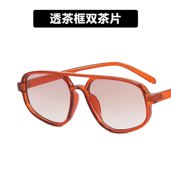Retro Double Beam Solglasögon Kvinnor Män Mode Oregelbundna solglasögon Man Kvinna Märke Designer Körning Glasögon gafas C1 AS shows