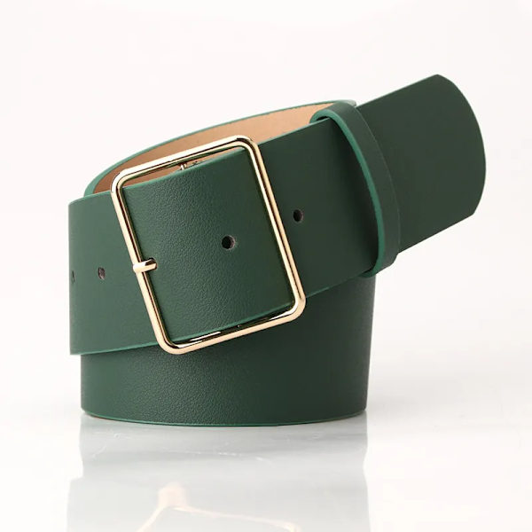 Nytt mode 5 cm brett Svart Rött Läder Kvinnliga Dam Bälten Hög Midja Midjeband Korsett Bälten För Kvinnor Klänning Kappa Navy blue 104X5CM